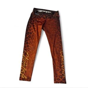 Fiber Colombian Leopard Print Women Leggings